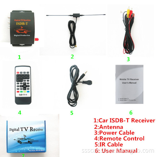 New Brazil Car ISDB-T Digital TV Receiver for Car with Over 180km/H Freeview Television